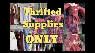 Thrifted Supplies ONLY Challenge | Tudor Dress