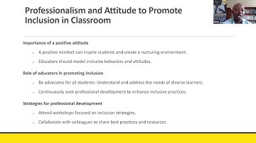 Professionalism and attitude to promote inclusion in classroom #teaching #teachers