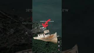 I Found Shipwreck On Google Earth #googlemaps #youtubeshorts