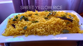 Sweet Yellow Rice.. my twinsis Fatima's favourite ❤ @FatimaSydowCooks