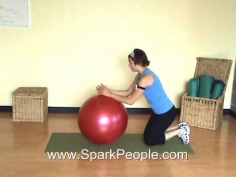 5 Minute Core Workout With Ball Video Sparkpeople