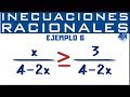 Inecuaciones racionales solución | Ejemplo 6