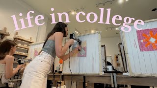 Life in College | fave cafés in bgc, tufting, + days in school💐| Angel Secillano