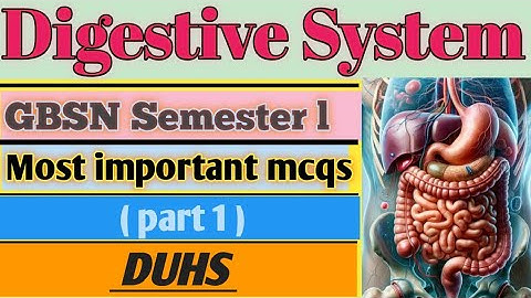 Know about Digestive system || Important MCQs ( multiple choice questions) with answer
