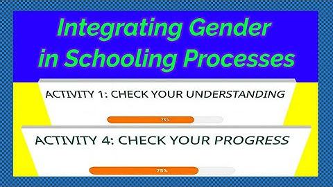 Integrating_Gender_in_Schooling_Processes | Activity 1 & 4 nishtha