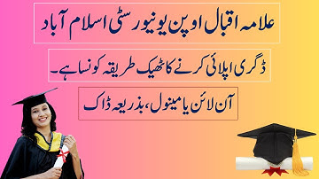 how to apply for aiou degree aiou degree apply process aiou degree tracking 2025