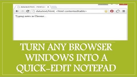 Unbelievable Trick! Use Your Browser as a Text Editor | Hindi Guide