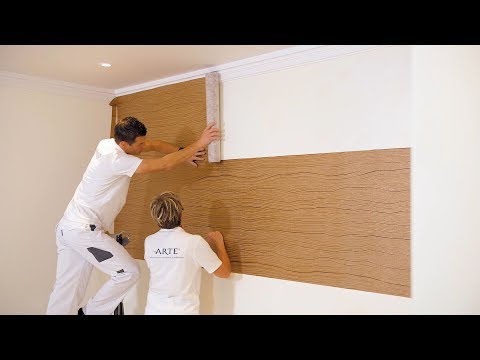 Horizontal wallpaper installation