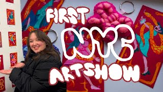 my first New York City art show! | Red Envelope Show 2025 🐍🧧