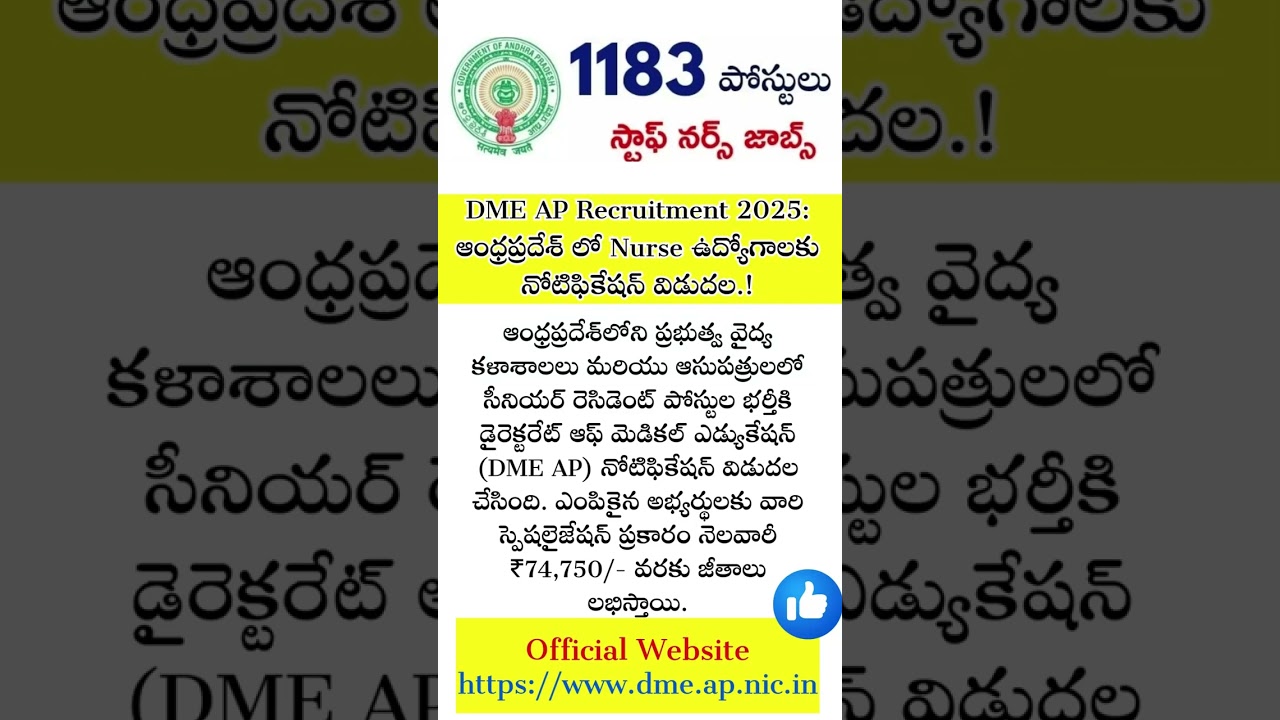DME AP Recruitment 2025
