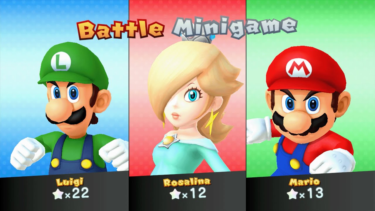 Mario Party 10 - Luigi vs Rosalina vs Mario - Airship Central