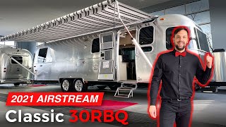 WOW!!! New 2021 AIRSTREAM Classic 30RBQ Queen Full Walk Through Tour