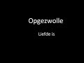 Opgezwolle - Liefde is