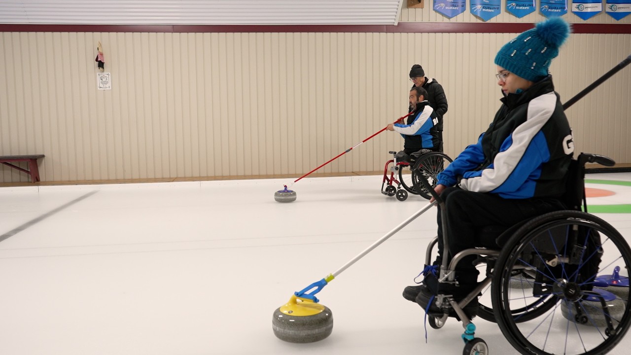 Préparation pour le championnat canadien de curling en fauteuil roulant - Connecté Mag Memphrémagog