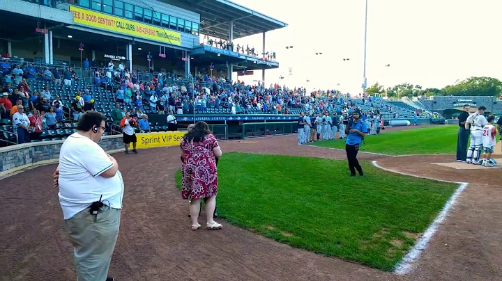 Aileen Sings National Anthem