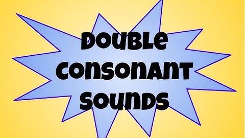 Skills Lesson 1: Double Consonant Sounds