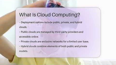 What Is Cloud Computing? - Talking Tech Trends