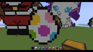 minecraft yoshi easter egg pixel art