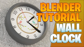 Wall clock Blender Tutorial