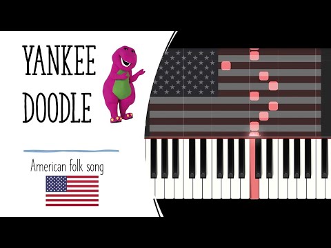 Yankee Doodle/Barney theme song  - Piano Tutorial