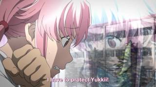 Mirai Nikki  - Yuno protecting Yuki Resimi