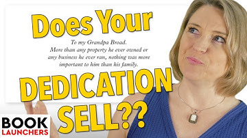 Does Your Book Dedication Sell Your Book?