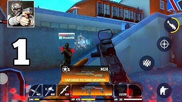 Hazmob Fps Gun Shooting Games walkthrough part 1 Full Gameplay (Android, iOS)
