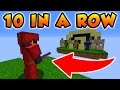 THIS HAS NEVER BEEN DONE BEFORE IN MINECRAFT BED WARS! (10 In a Row Challenge Part 2)