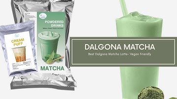 DALGONA MATCHA| HOW TO MAKE DALGONA MATCHA HOW TO MAKE MATCHA LATTE | ICED MATCHA LATTE HONEST VIDEO