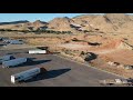 Utah road trip rest stop drone flight