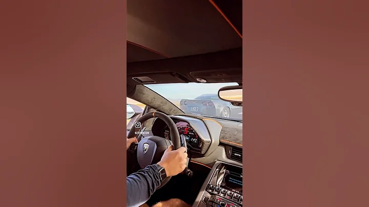 Corvette c6 zr1 vs Lamborghini svj 🔥race #trending #streetracing #cars #1320 #racing #chevy #shorts