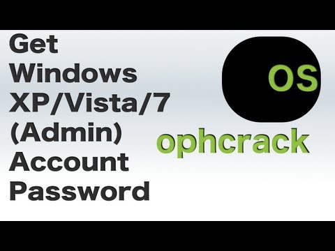 Ophcrack: Find Windows XP/Vista/7 Accounts Passwords | Full HD