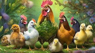 Catch cute chickens, colorful chickens, rainbow chickens, rabbits, cute cats, ducks, guinea pigs