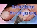 Gelnägel mit Schablone verlängern für Anfänger // mynails24.com #schablone,#nägel mit schablone,