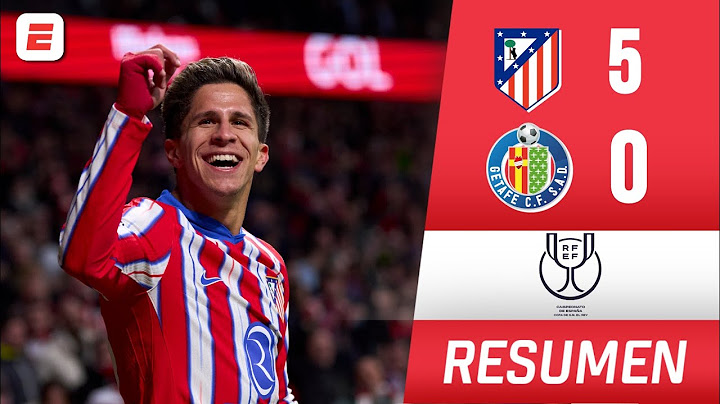 ATLÉTICO MADRID 5-0 GETAFE y pasó a semis. Doblete de Simeone. Goles Julián y De Paul | Copa del Rey