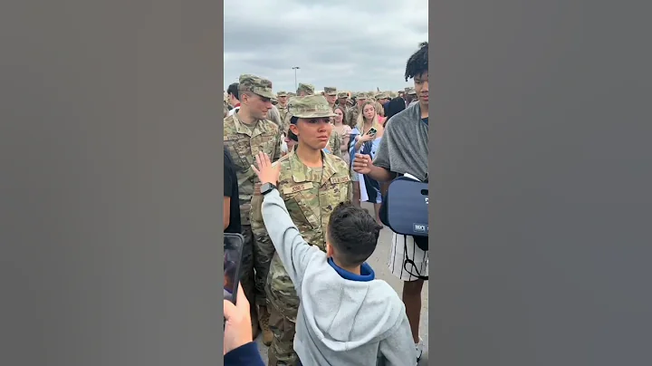 Soldier's tap out by her little brother is the best ever! ❤️ | Beautiful