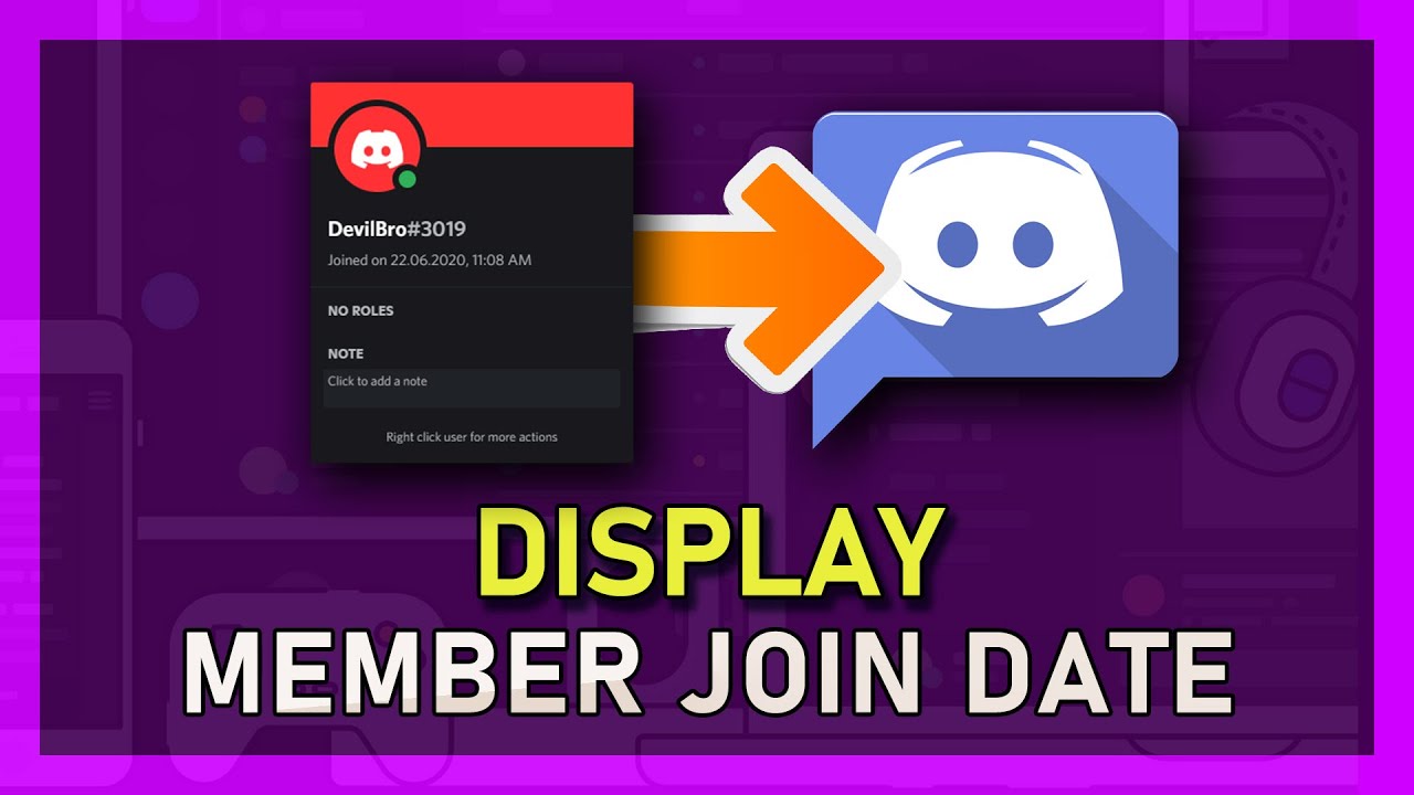 Discord - How To Display Member Join Date