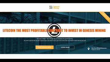 LITECOIN MOST PROFITABLE GENESIS MINING CONTRACT INVESTMENT