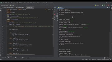 BookYourMovie Project in Python(Non-Sql)