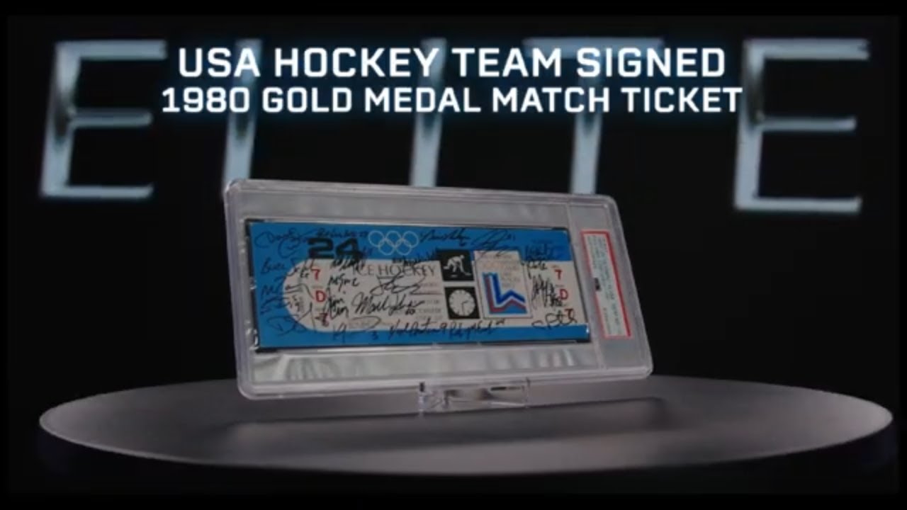 1980 Team USA Olympic Hockey Miracle On Ice Team Signed Oversized, Lot  #42131