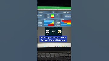 How to Get Correct Score For Sure Football #footballprediction