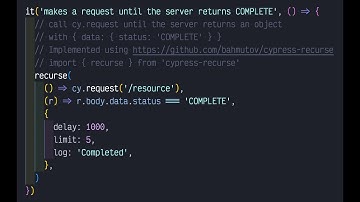 Stub cy.request Command Using cy.stub And Use cypress-recurse Example
