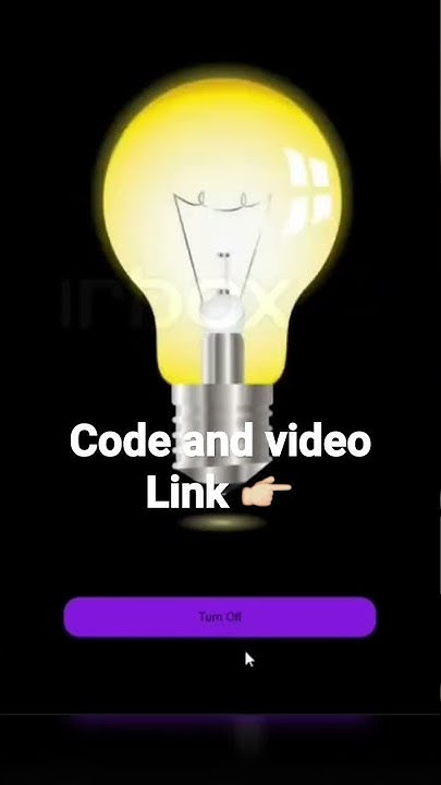 How to Control the On and Off Switch of a Bulb with JavaScript in 2022 ...