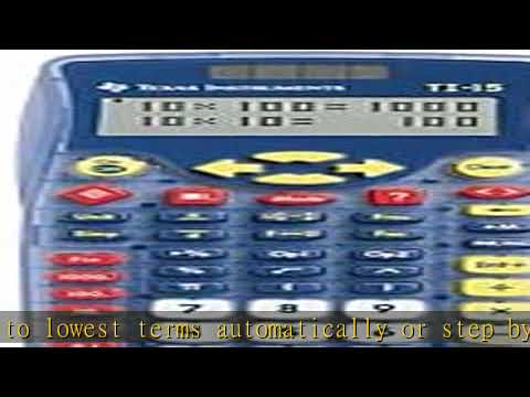 Texas Instruments TI-15 Explorer Elementary Calculator - Auto Power Off, Dual Power, Plastic Key, I