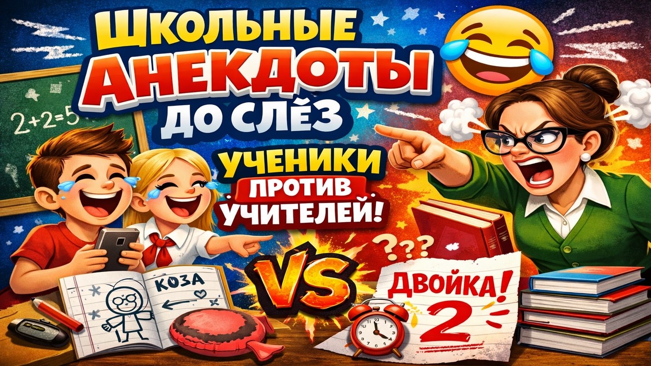 Школьные анекдоты до слёз 😂 Ученики против учителей