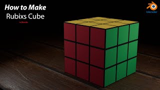 How to Model a 3D Rubik's Cube in Blender – Beginner Tutorial #blenderguru #blender #rubikscube