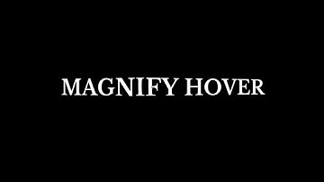 Magnify hover effect in Unreal Engine