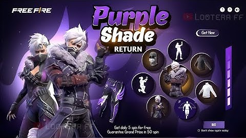 🤯Purple Shade Bundle Return Event Free Fire🤩💥| Free Fire New Event Tamil | FF New Event Tamil
