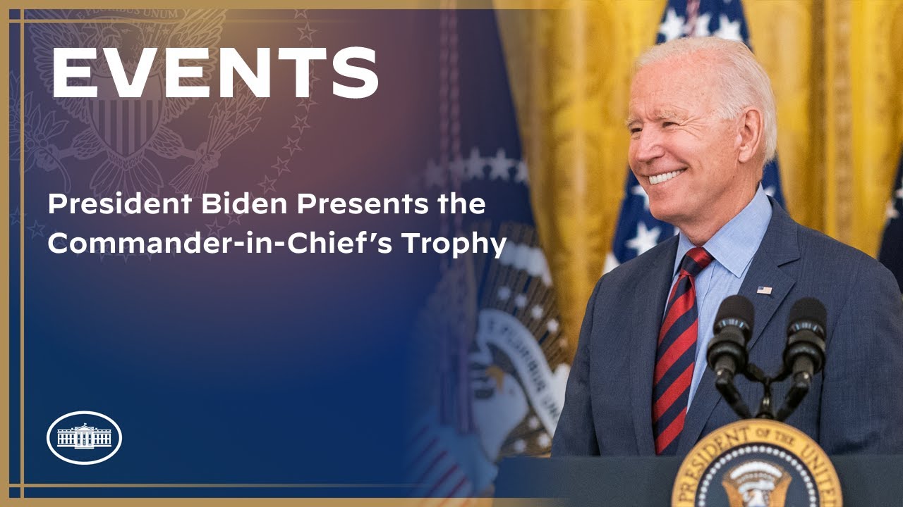 President Biden Presents the Commander in Chiefs Trophy