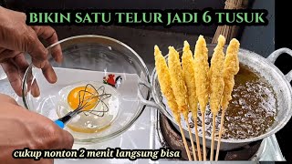 Resep Telur Gulung Satu Telur Jadi 6 Tusuk - Cara Membuat Telur Gulung Anti Gagal Empuk Dan Enak